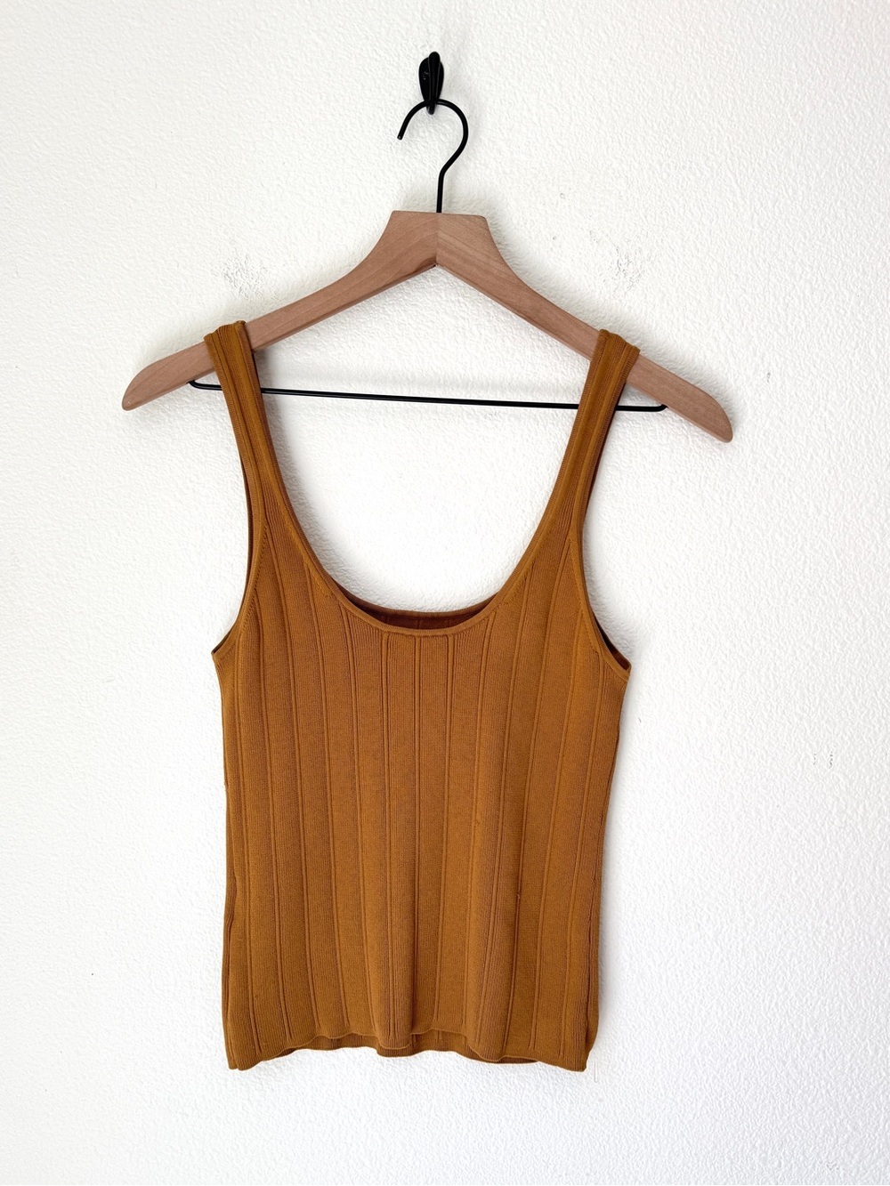 J.Crew Mustard Ribbed Tank Top - Small - Picture 2 of 6